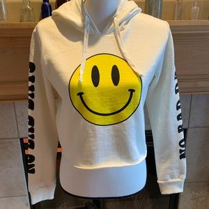 No Bad Days Smiley Hoodie Small